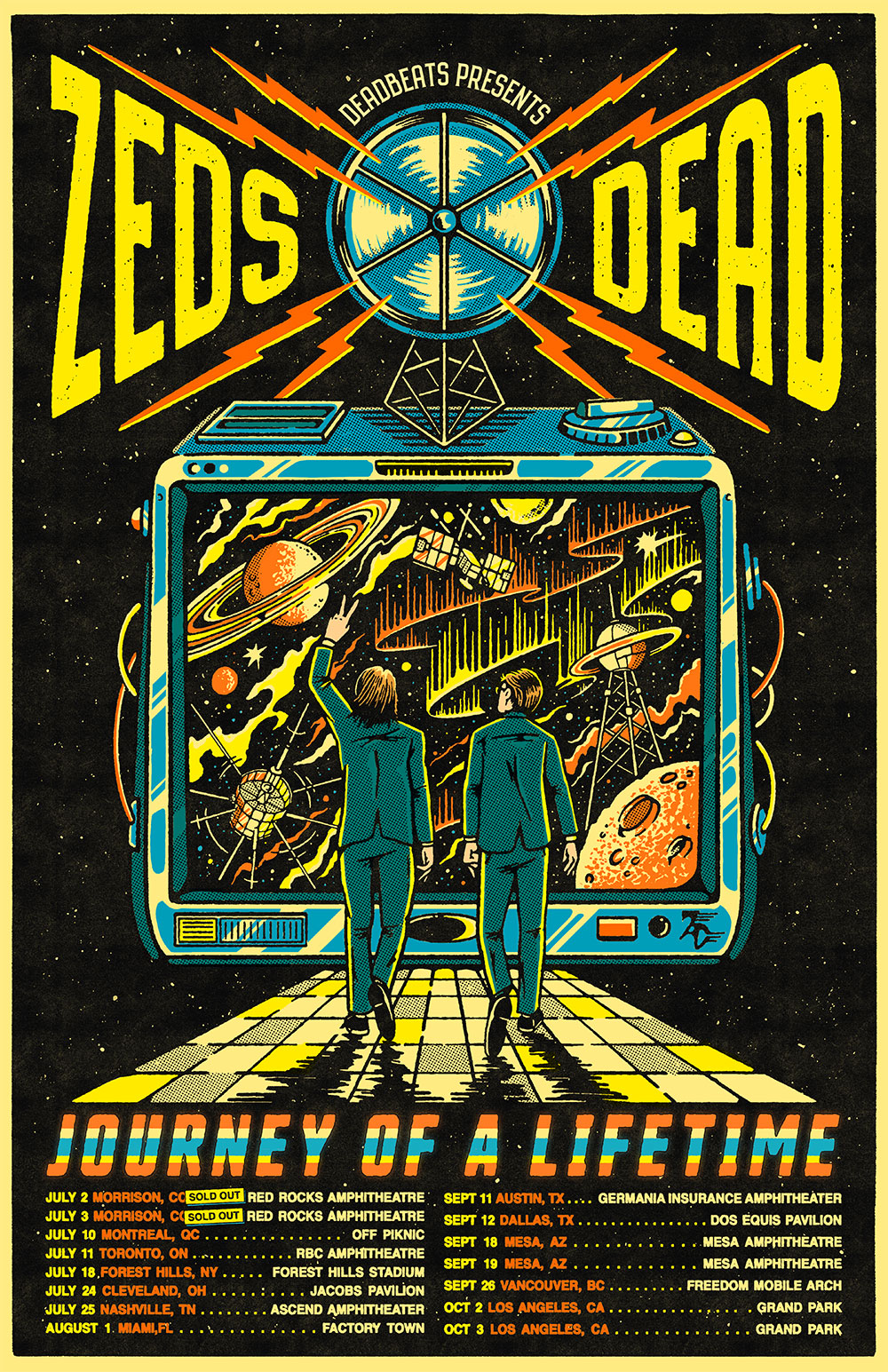 Zeds Dead Journey Of A Lifetime Tour Poster 2026